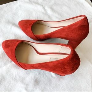 Cole Haan Red genuine leather/velvet shoes
